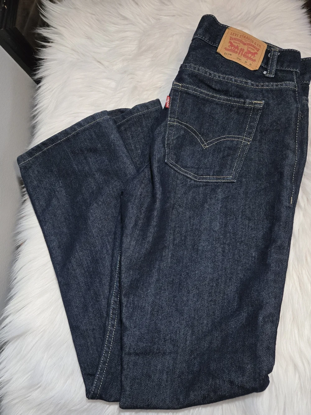 Levi's Men's Dark Indigo Straight Leg Jeans 511